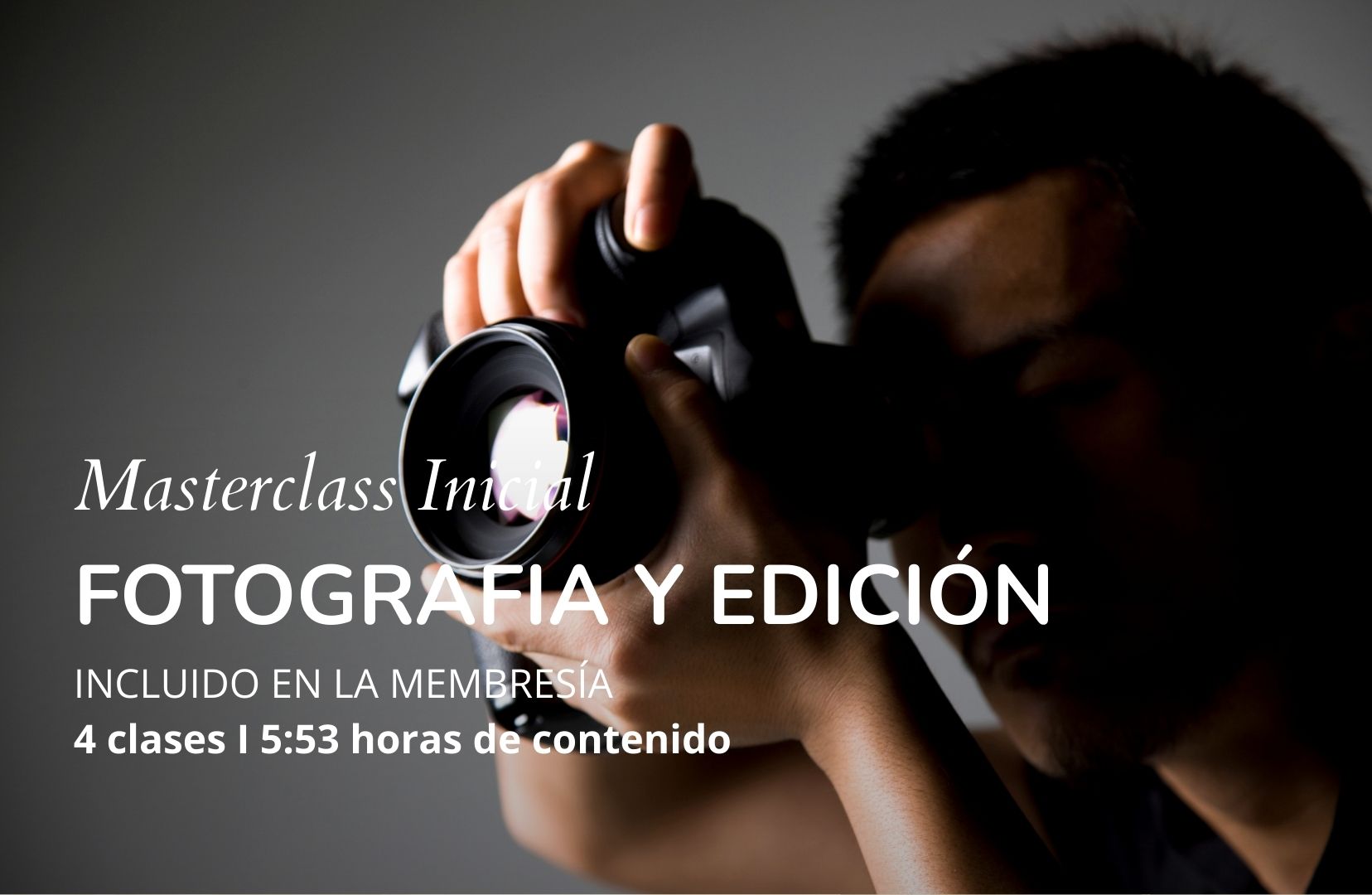 Masterclass Fotografía y Edición para Maquilladores